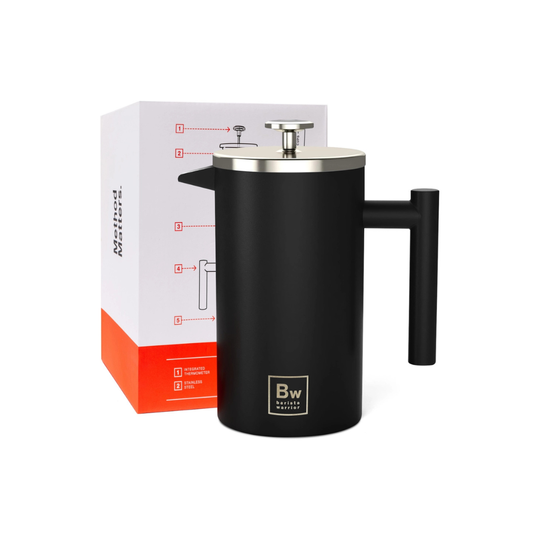 French Press Coffee Maker - Black